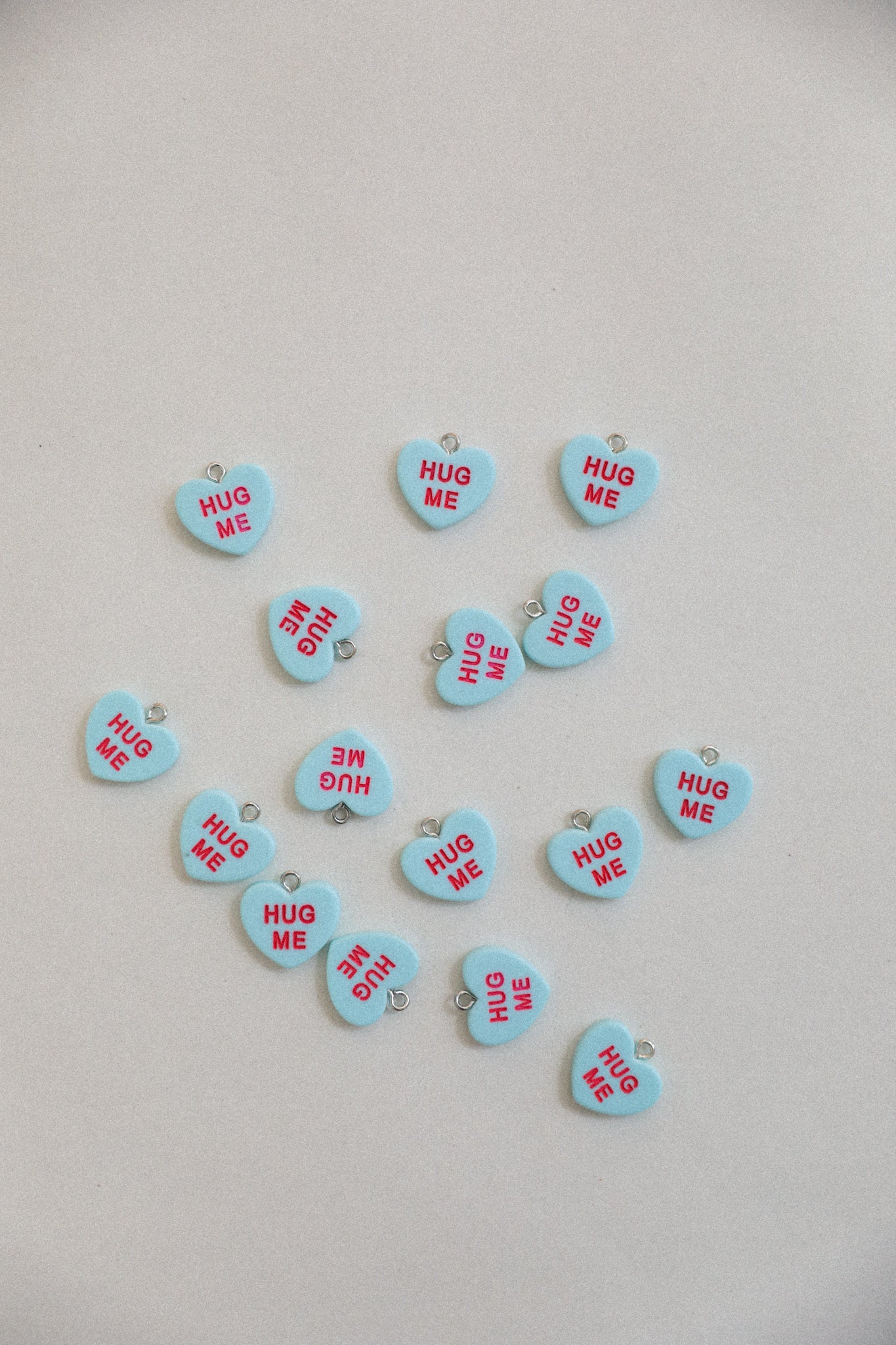Breloque - Coeur HUG ME (Bleu)