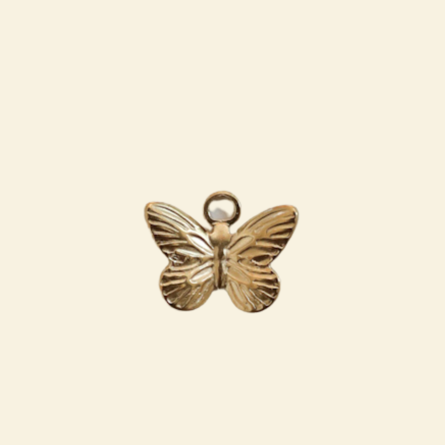 Breloque - Papillon doré