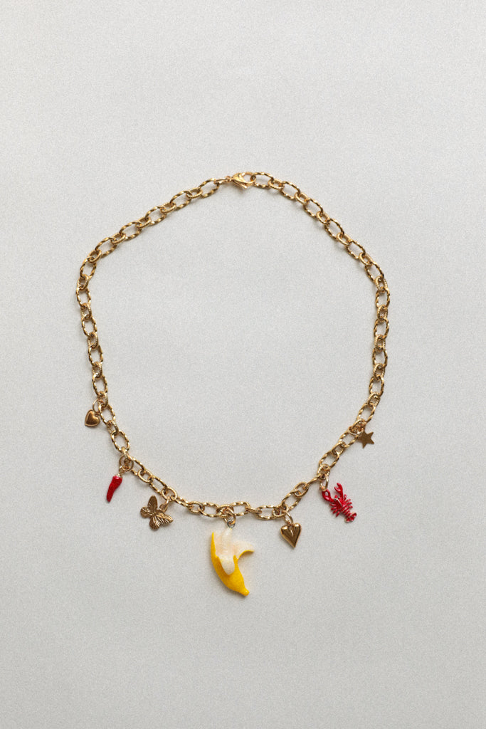 Collier breloques - Yellow Hot