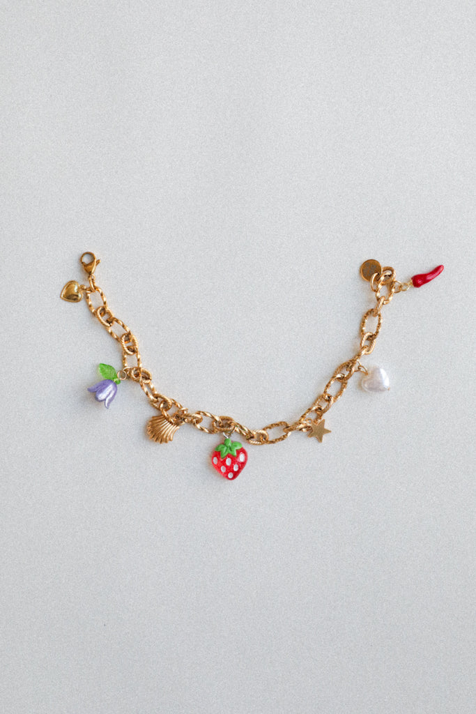 Bracelet breloques - Cheiro Roxa