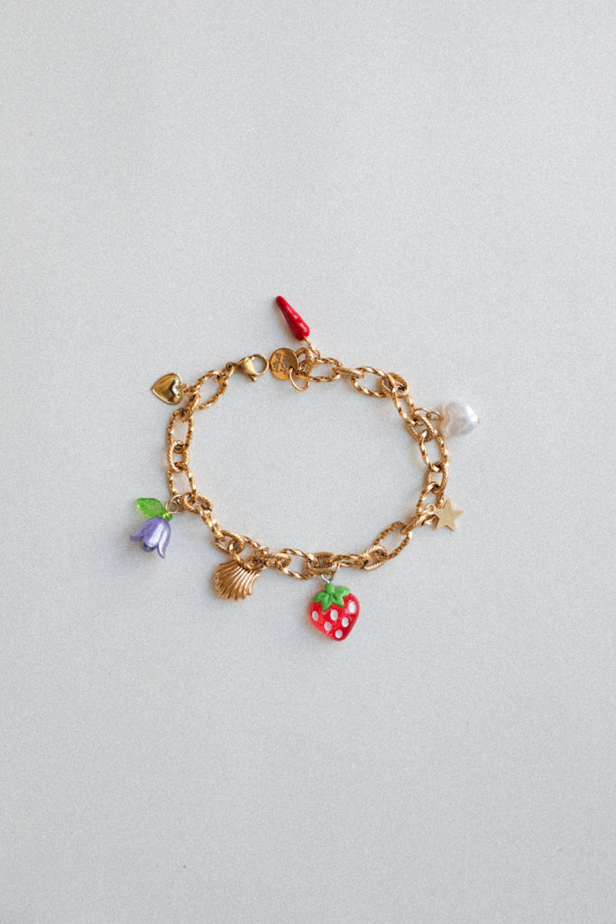 Bracelet breloques - Cheiro Roxa