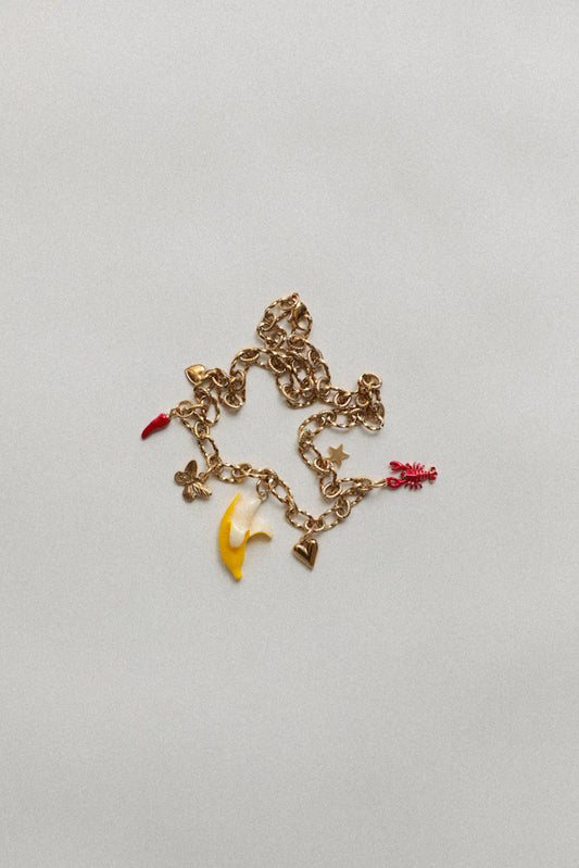 Collier breloques - Yellow Hot