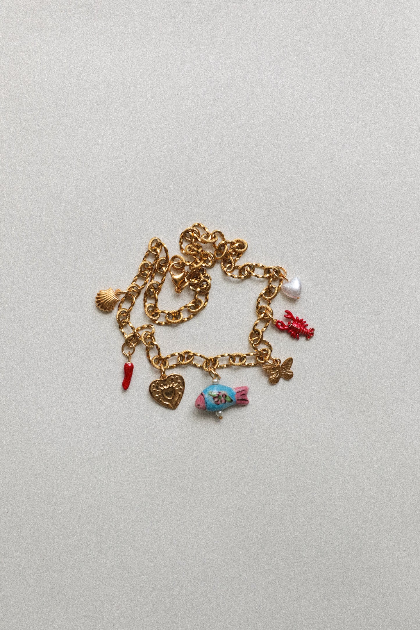 Collier breloques - Poinsettia